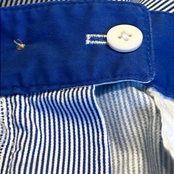 Talbots TheβWeekend Chino Pants 10 blue and white stripe - Picture 9 of 13